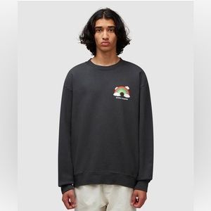 🆕 Bianca Chandôn 🌈 Men's Black Cloudy Rainbow Sweatshirt Size Large